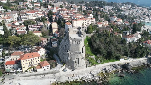 Montenegro. An old fortress on the shores of a beautiful sea