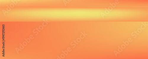 Abstract 3D autumn studio space background. Empty wall background with orange and dark brown gradients. Horizontal mockup background for seasonal product presentation. Vector illustration.