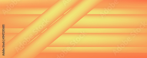 Abstract 3D autumn studio space background. Empty wall background with orange and dark brown gradients. Horizontal mockup background for seasonal product presentation. Vector illustration.