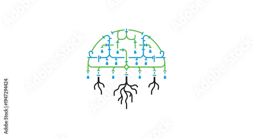 Brain Neuron Network Illustration.