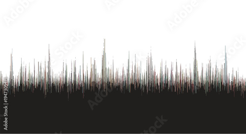 Green grass vector with a sharp grass silhouette vector design for nature themes