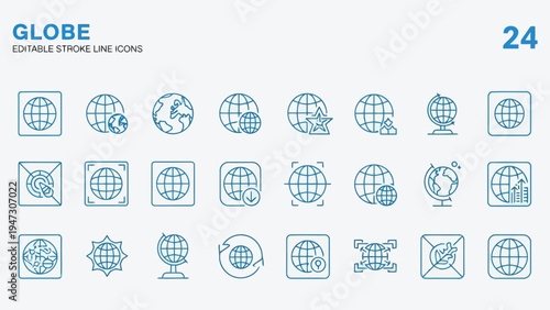 A collection of diverse icons representing various digital and communication symbols Vector