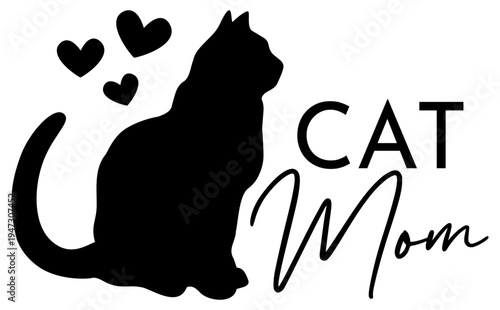 Cat Mom | Pet Parent | Vector Animal Artwork