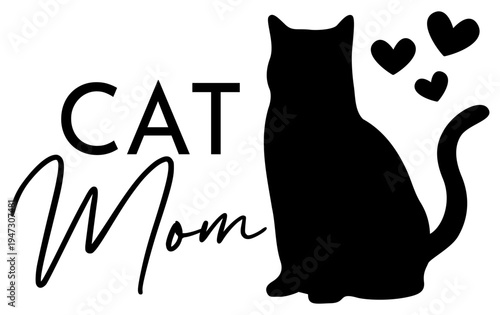 Cat Mom | Pet Parent | Vector Animal Artwork
