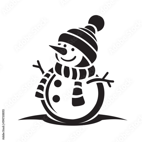 a vector image of a polar bear that is very suitable to be used as a poster for Christmas activities