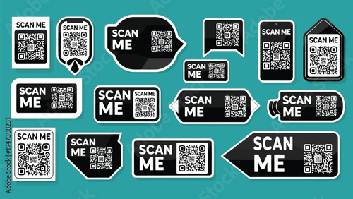 Assorted collection of vintage and modern electronic device icons displayed on a blue background Vector