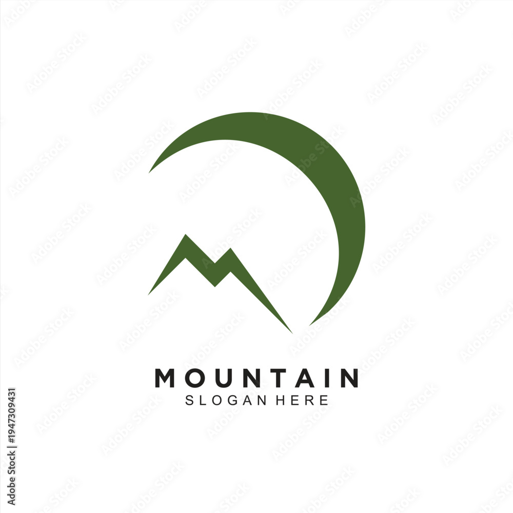 Fototapeta premium mountain creative logo design