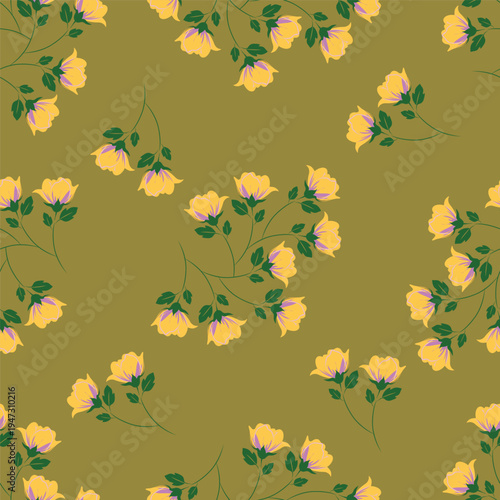 autumn leaves seamless pattern