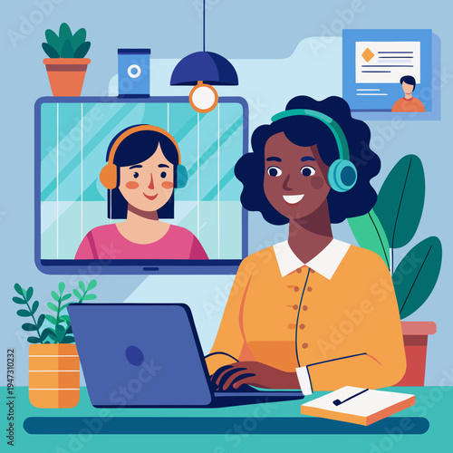 Online learning and virtual communication