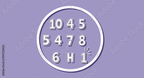 Combination lock numbers and letters closeup