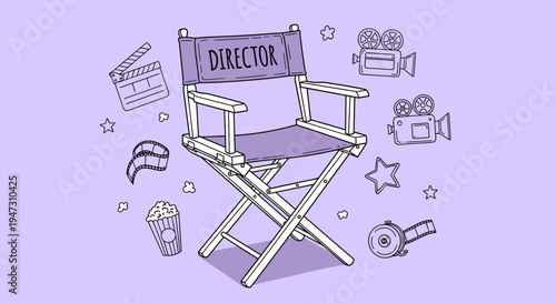 Director chair film production seat
