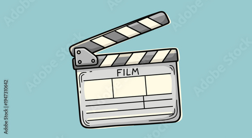 Clapper board film movie prop