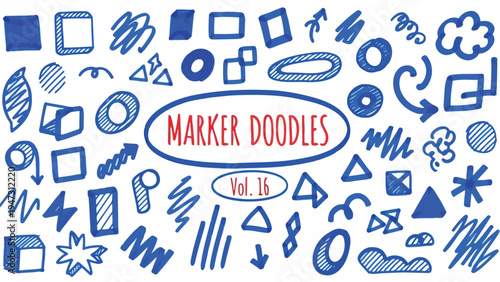 Colorful array of interconnected icons representing modern digital and creative concepts Vector