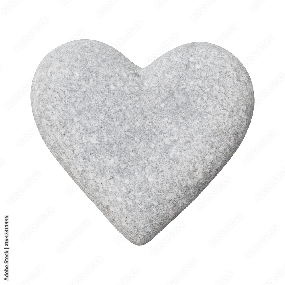 Obraz premium PNG Textured heart-shaped stone