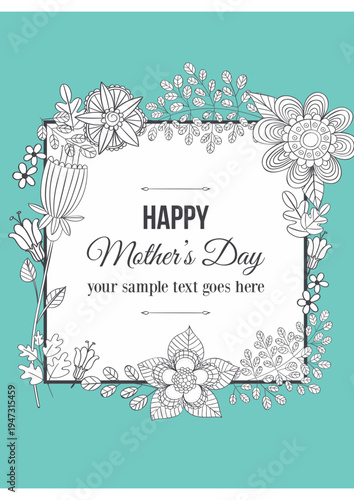 mother's day floral card 2
