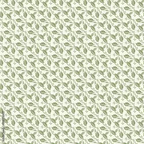 Elegant green leaf pattern on a soft mint background for fresh and natural designs.
