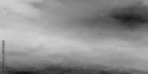 A dramatic nature time lapse of dark stormy clouds and gray smoke swirling through a misty sky with abstract motion of light and steam