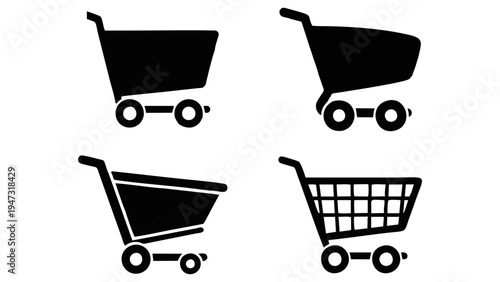Shopping Cart and E-commerce Retail Icon Set