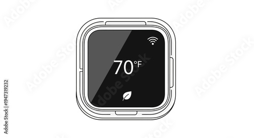 Digital Thermometer Temperature Display Screen.