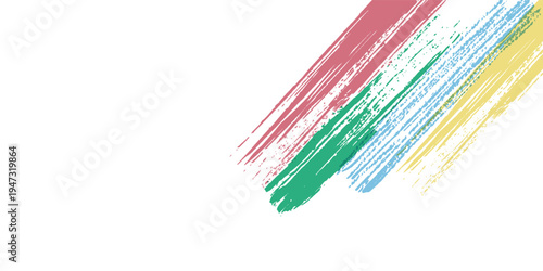 Disability Pride Month. Color stripes representing a form of impairment modern elegant