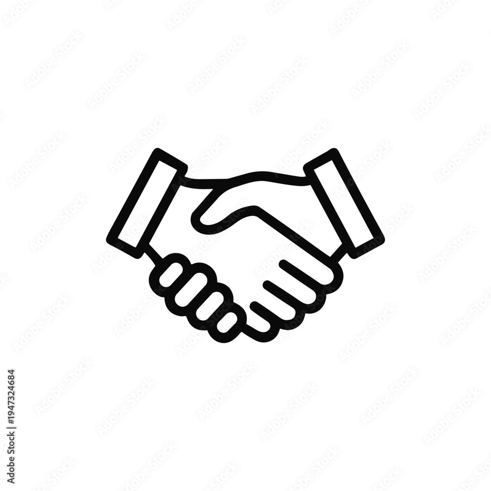 Fototapeta premium Icon of Handdshake