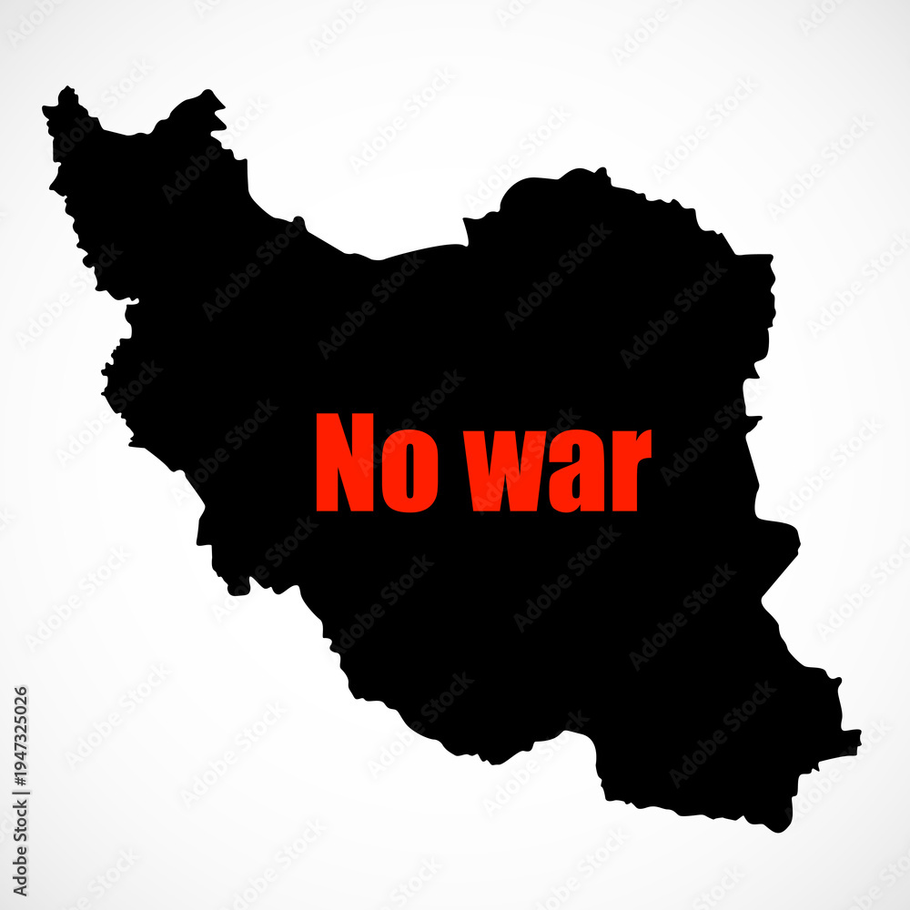 Fototapeta premium Iran map with the word 