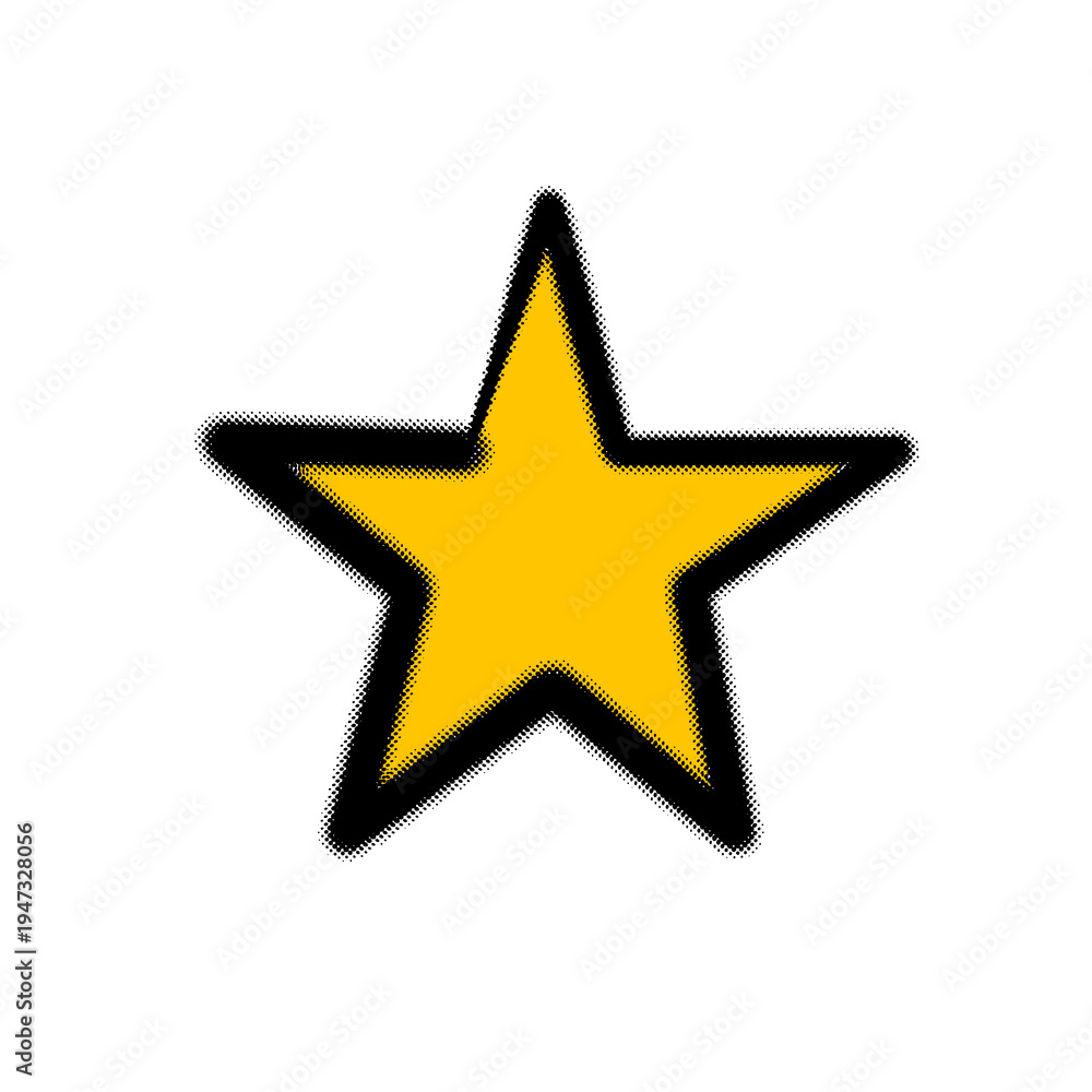 Fototapeta premium hand sketched star shape icon on transparent background
