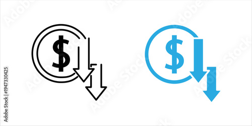 Minimal line icon set. showing multiple people transferring money to a central financial point. Suitable for digital finance, financial networks, investment systems, and economic transaction concepts.