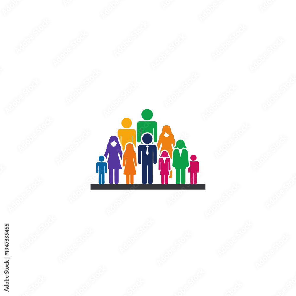 Fototapeta premium A diverse group of people standing together.