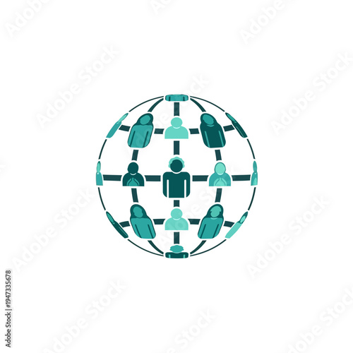 A stylized illustration of global connections.