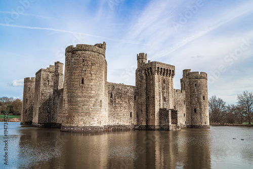 Bodiam Castle in East Sussex, UK