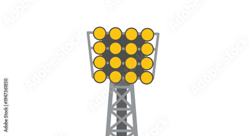 Flood Light Lamp Post.