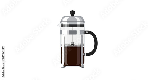 French press coffee maker.