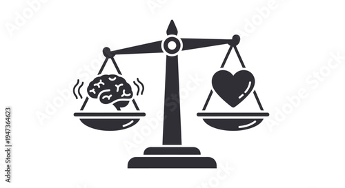 Balance Between Heart Brain.