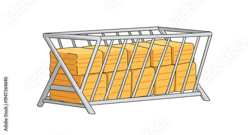 Bales of hay storage.