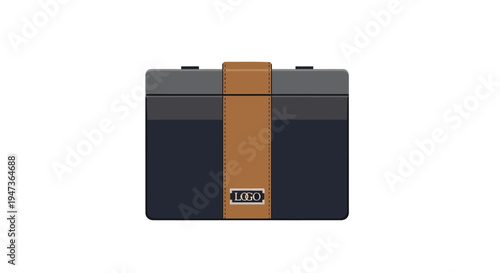 Black and orange lunchbox.