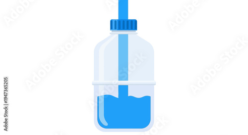 Blue Liquid Dispenser Bottle.