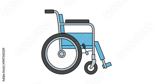 Blue Wheelchair for Disabled.