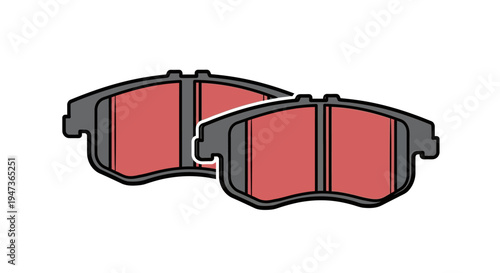 Brake Pads Automotive Parts.