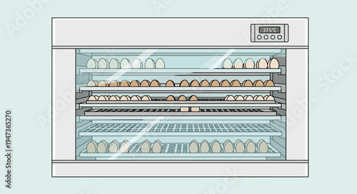 Bread Bakery Oven Interior.