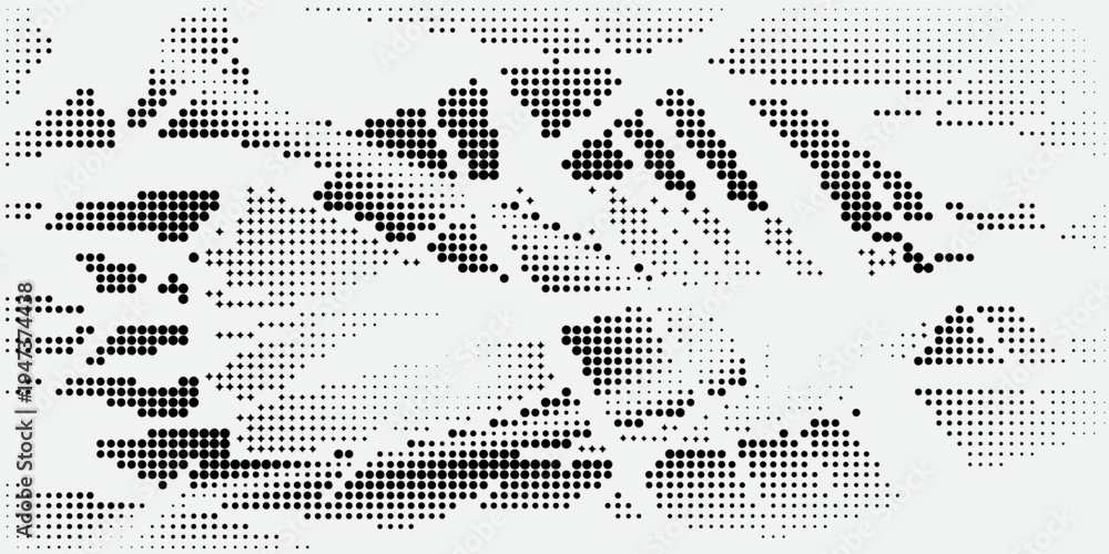 Fototapeta premium Halftone dotted abstract background. Grain gradient texture background with dots. Noise Stipple pointillism pattern. Sand, grain, grunge stipple effect.