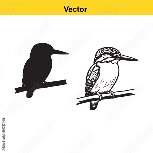 A black and white line art illustration of a cowboy riding a bucking horse with a lasso in hand