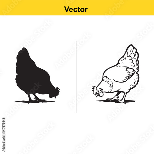 A black and white line art illustration of a professional cowgirl riding a bucking rodeo bull