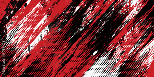 Gaming esport background striking stripes electric banner vector illustration design red black grunge brush wing comic pattern modern abstract concept livery stripes decal paint splash splatter.eps 10