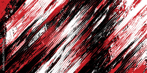 Gaming esport background striking stripes electric banner vector illustration design red black grunge brush wing comic pattern modern abstract concept livery stripes decal paint splash splatter.eps 10