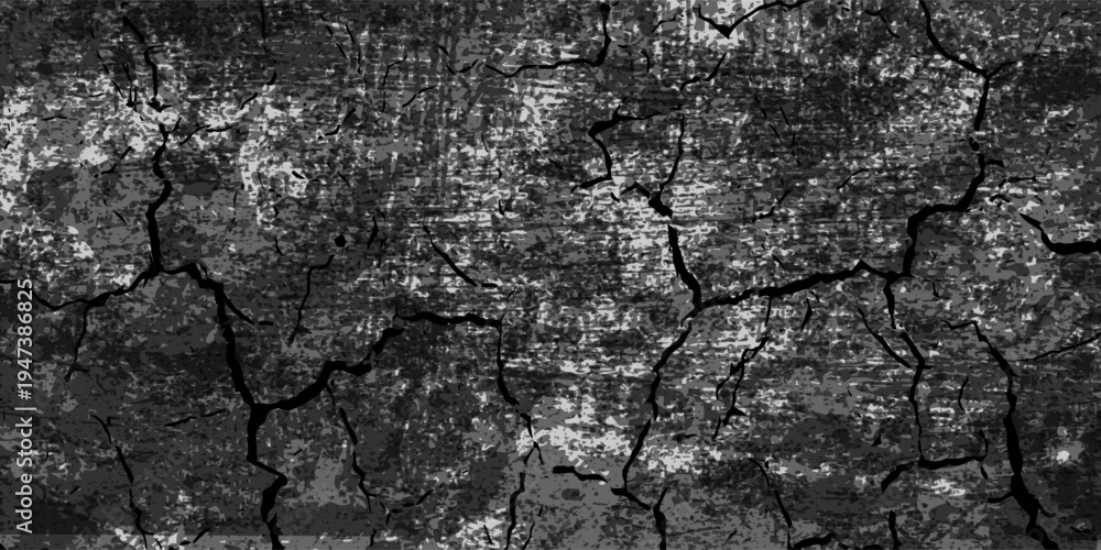 Obraz premium Dark wall stucco texture, dark cement background, dark black walls. eps 10