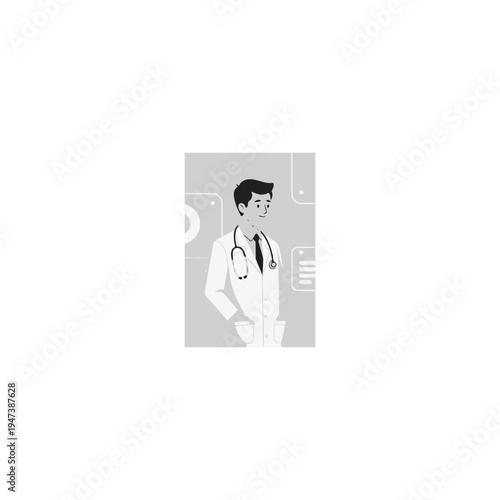 vector illustration of a silhouette of a man