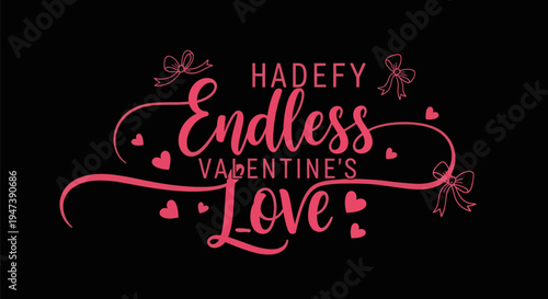 Valentines day design with love theme