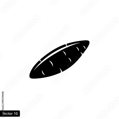 Minimalist black flying saucer illustration with subtle lighting effects