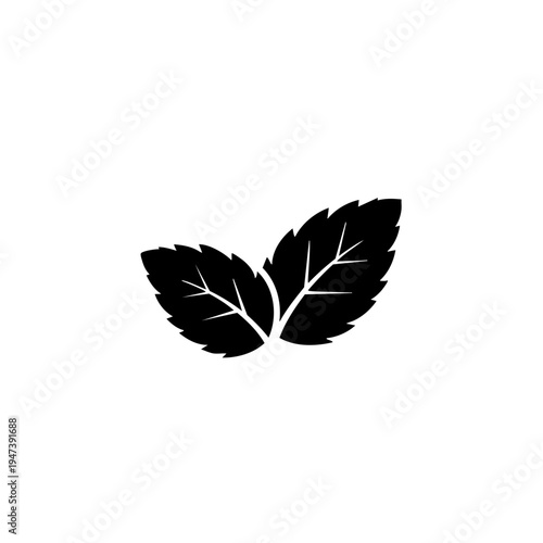 Three stylized leaves connected by delicate stems in a minimalist design